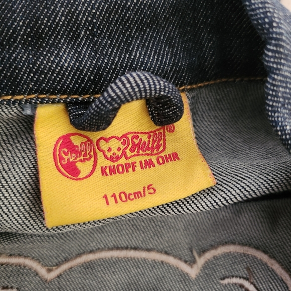 Steiff unisex kids denim oversized jeans jacket size 5 - Picture 5 of 5